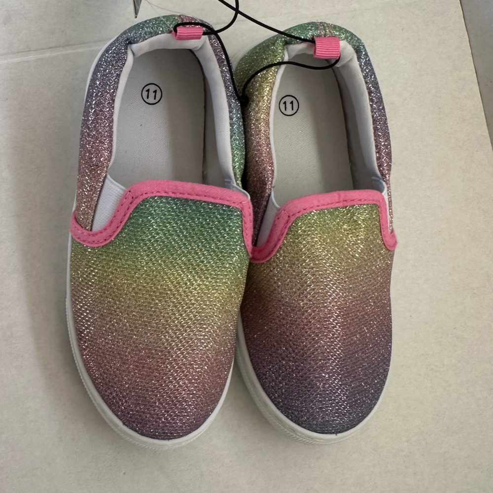 K KomForme - Lace-up shoes for toddlers, for girls canvas for running/walking